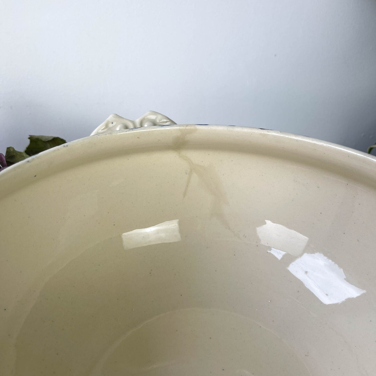 Soupière Terre de fer bleu GIEN modèle CHARDON - violn.fr