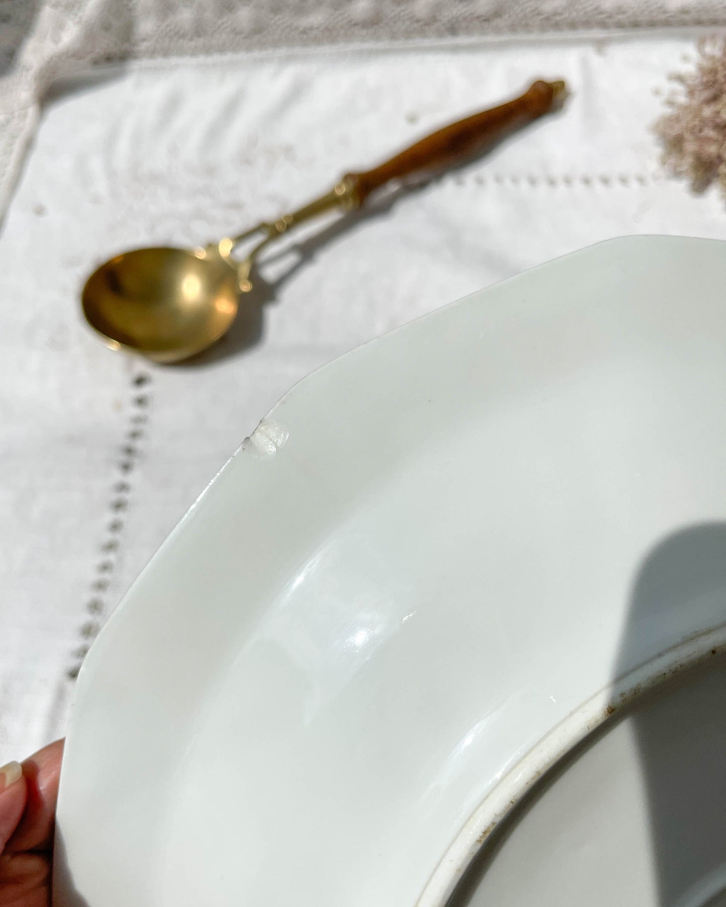 Plat creux en porcelaine de LIMOGES MEHUN Made in France - violn.fr