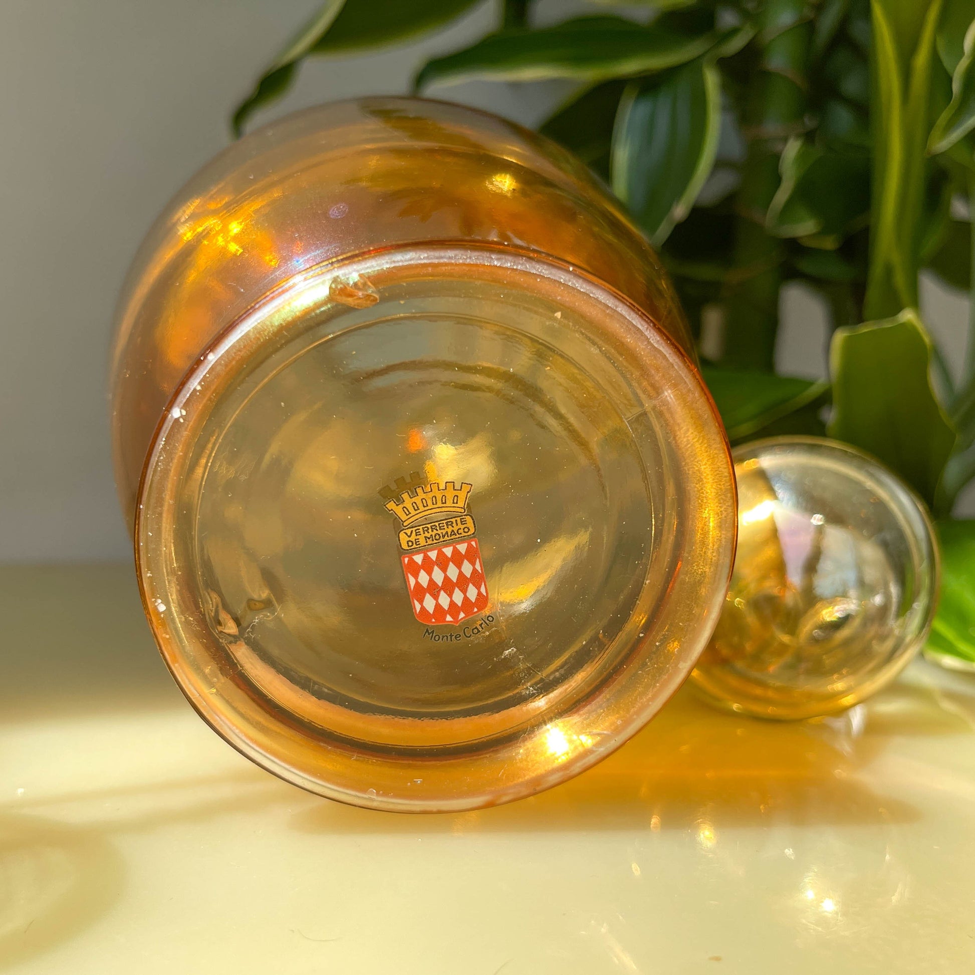 Service à apéritif, vin cuit, porto ou liqueur Verrerie de Monaco - violn.fr