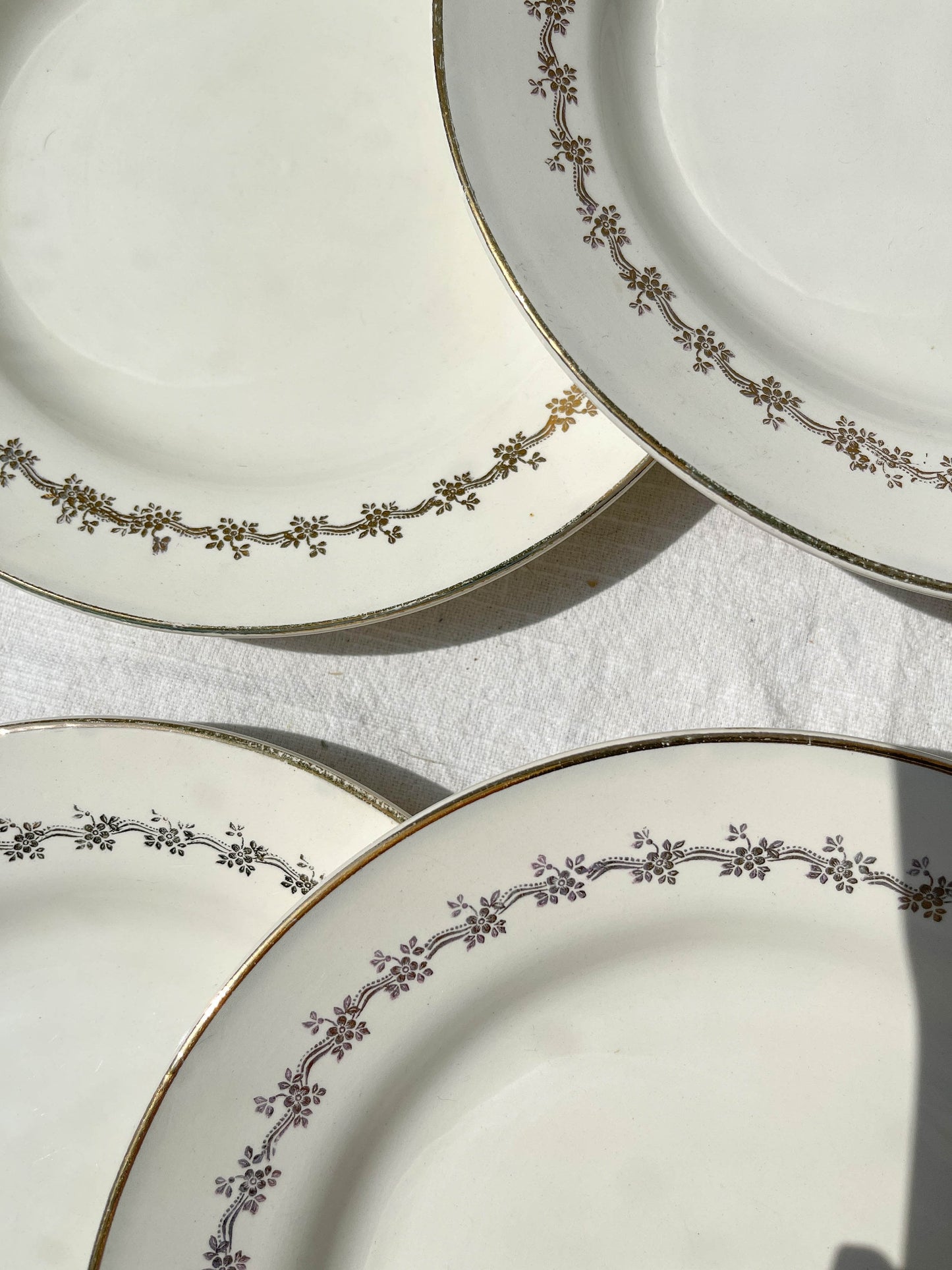 6 Assiettes plates en porcelaine opaque DIGOIN modèle SUZY - violn.fr