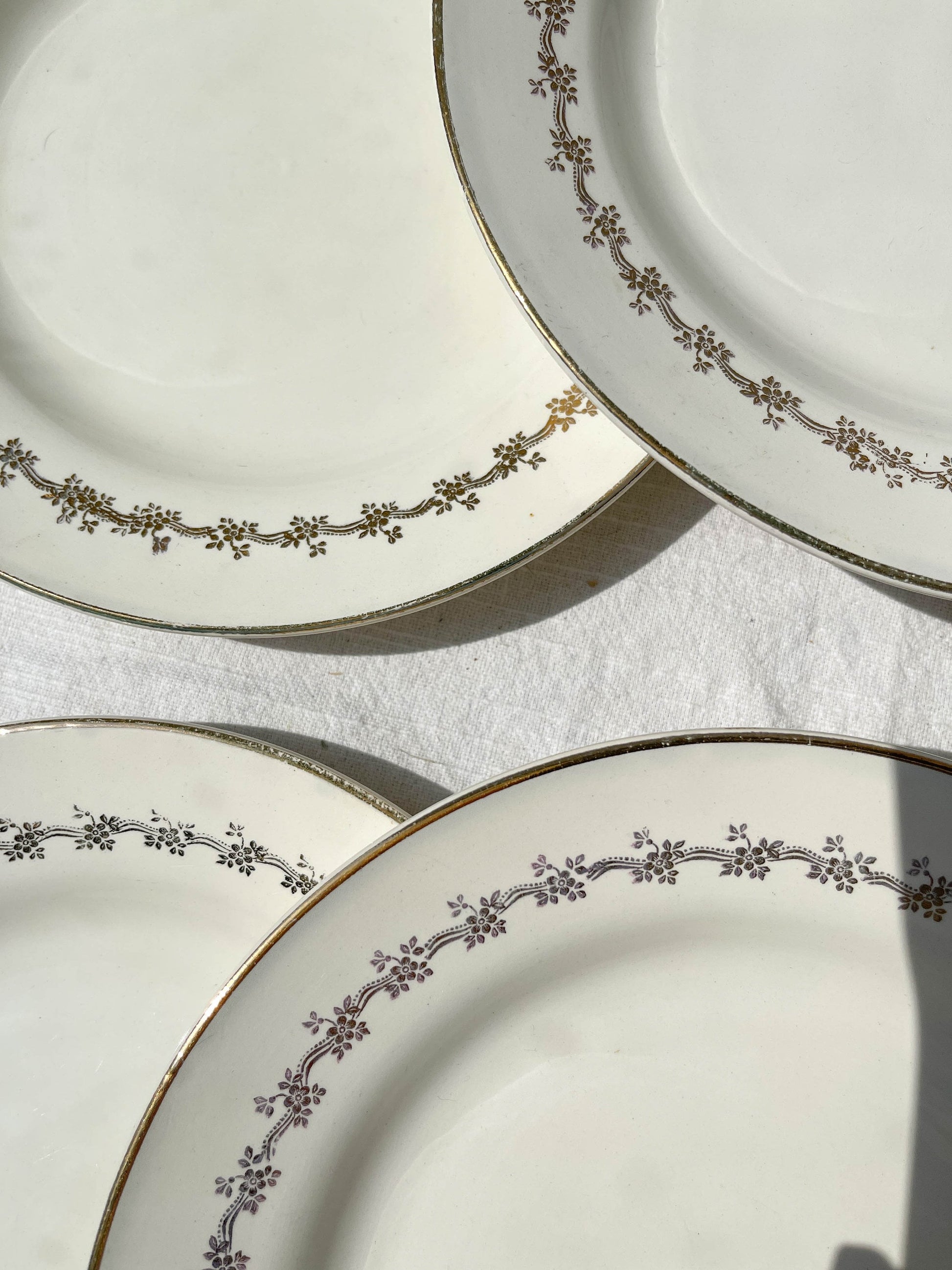 6 Assiettes plates en porcelaine opaque DIGOIN modèle SUZY - violn.fr