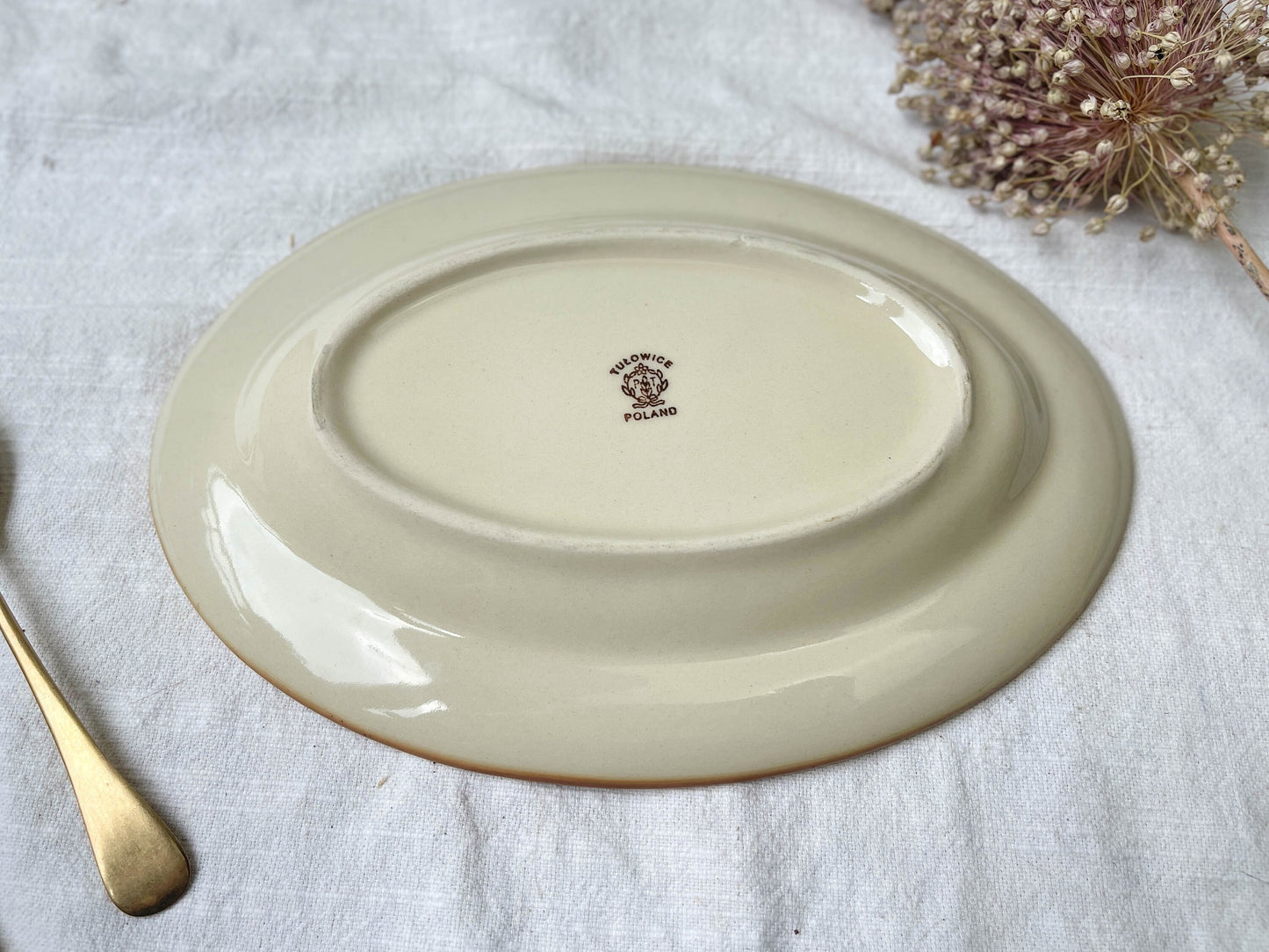 2 Raviers en grès moucheté Tulowice mid century XXe - violn.fr