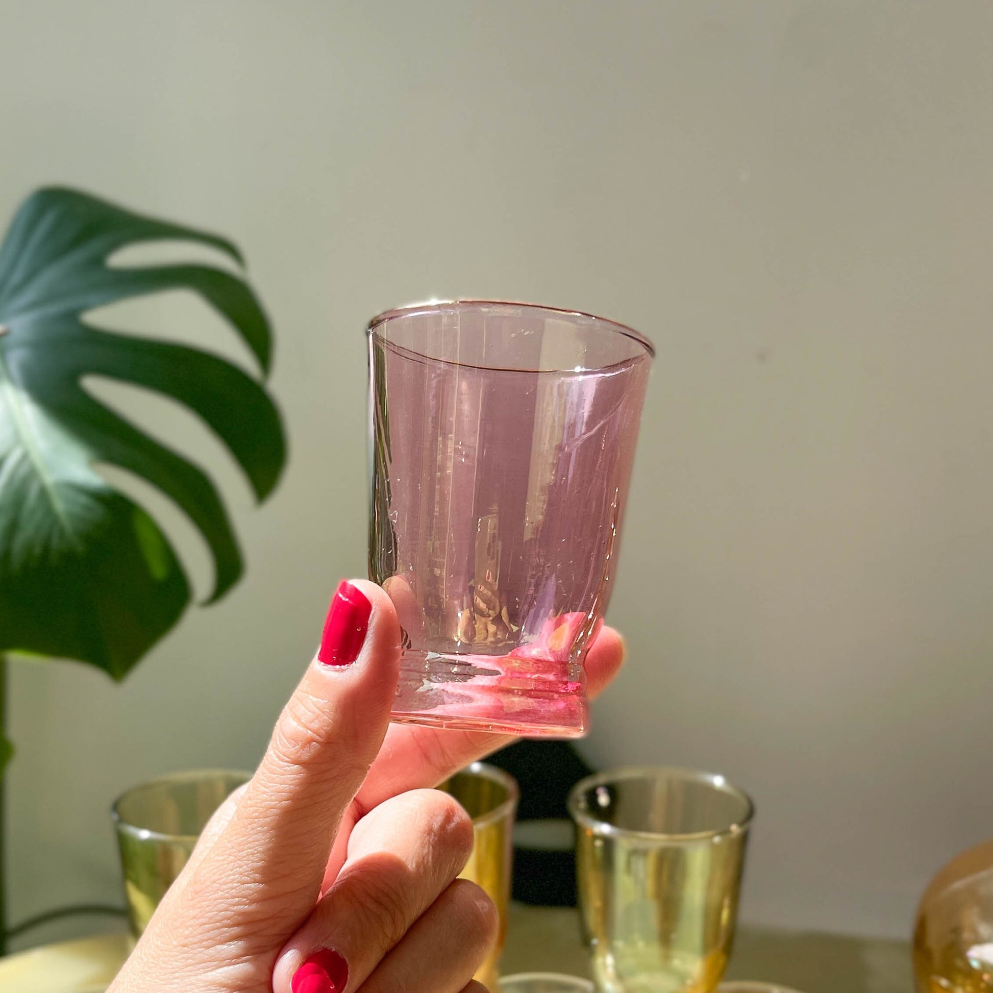 Service à apéritif, vin cuit, porto ou liqueur Verrerie de Monaco - violn.fr