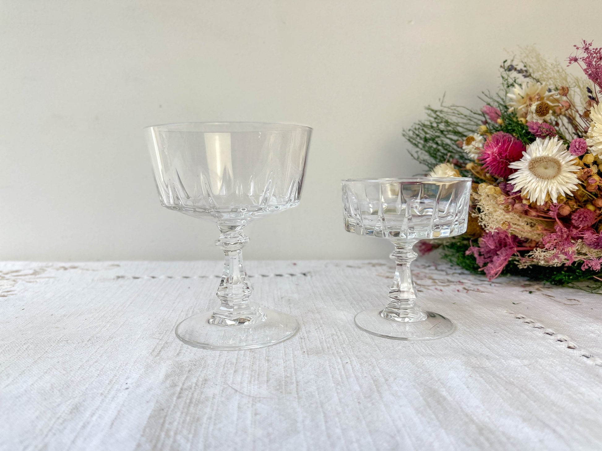 5 Coupes à liqueurs Cristal D'Arques modèle Louvre - violn.fr