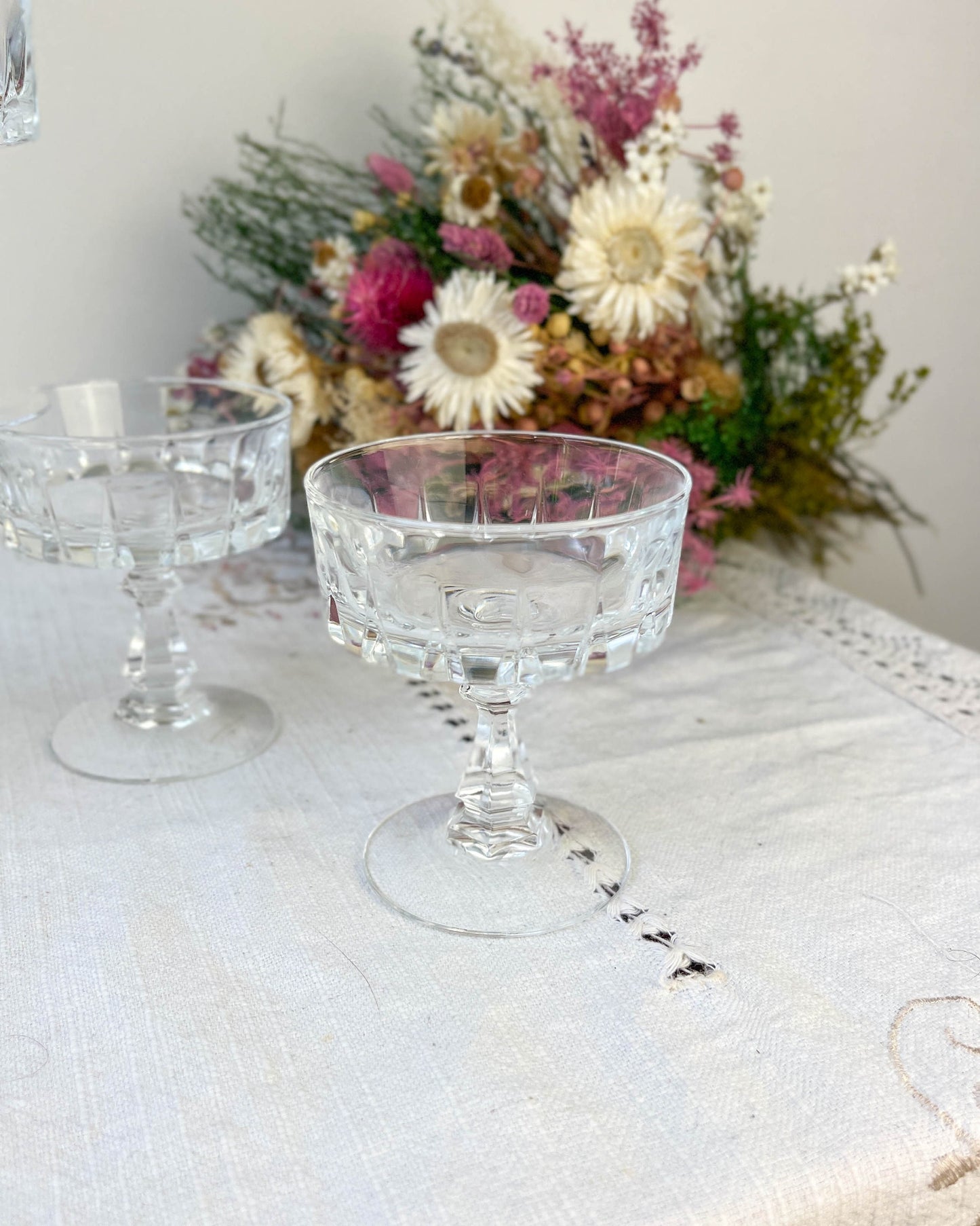 5 Coupes à liqueurs Cristal D'Arques modèle Louvre - violn.fr