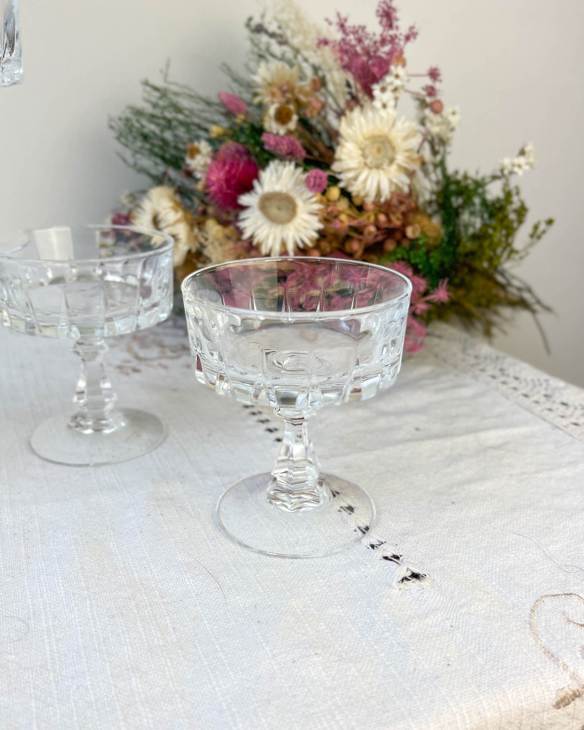 5 Coupes à liqueurs Cristal D'Arques modèle Louvre - violn.fr