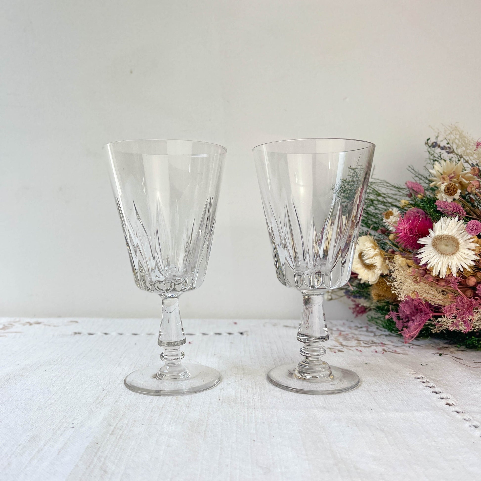 2 Verres à eau vintage - violn.fr