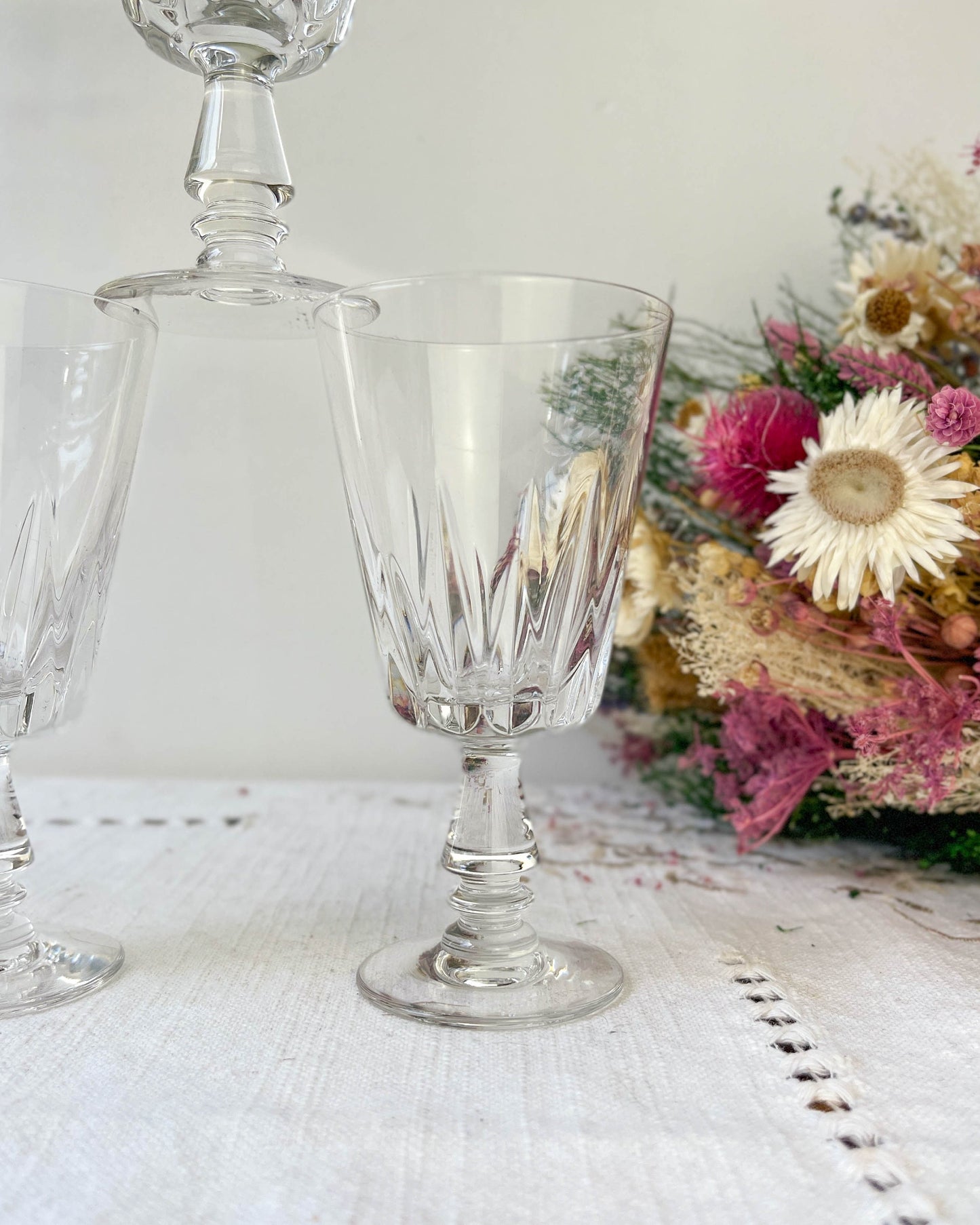 6 Verres à vin blanc vintage - violn.fr
