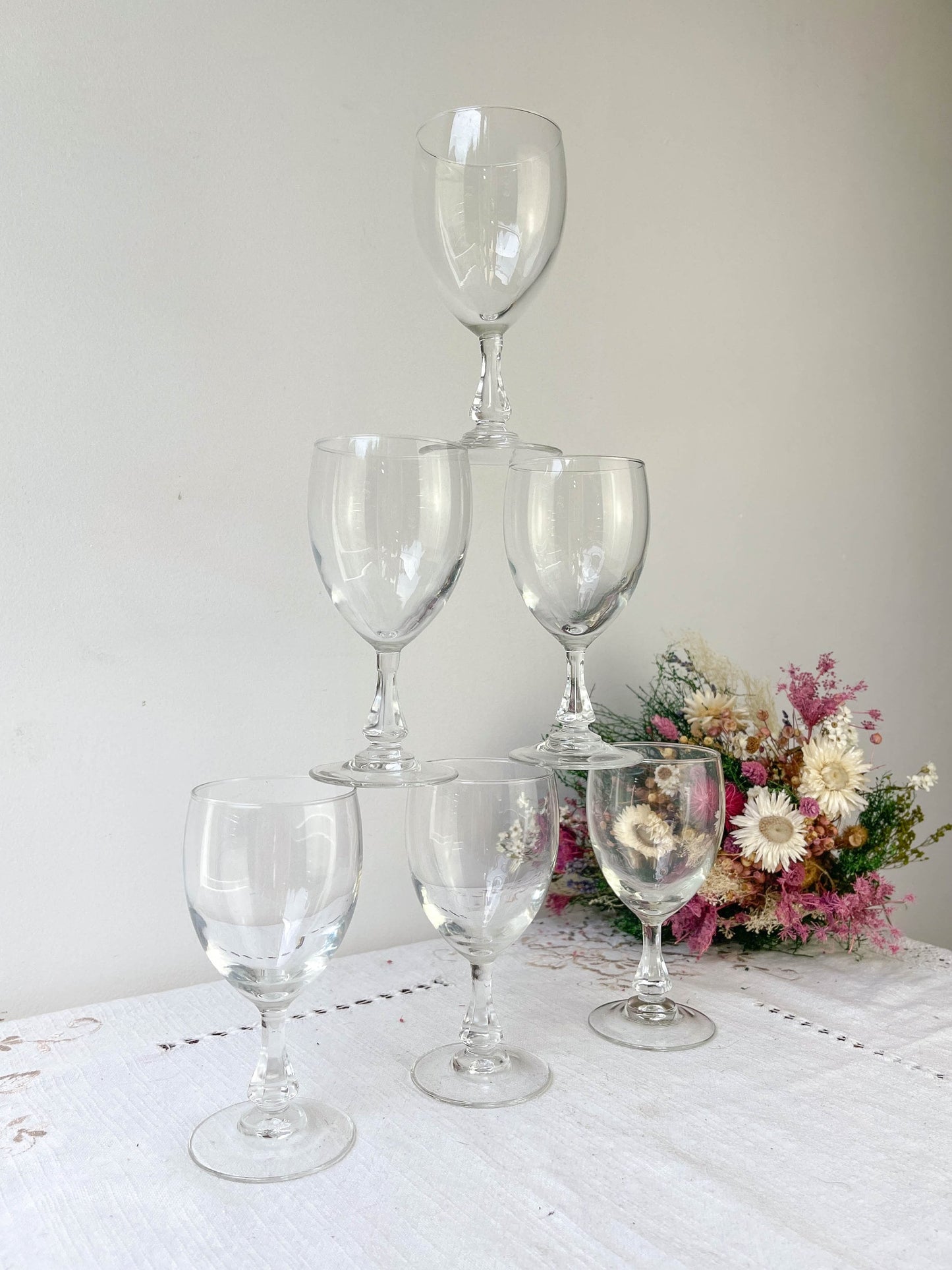 6 Verres à vin rouge vintage - violn.fr