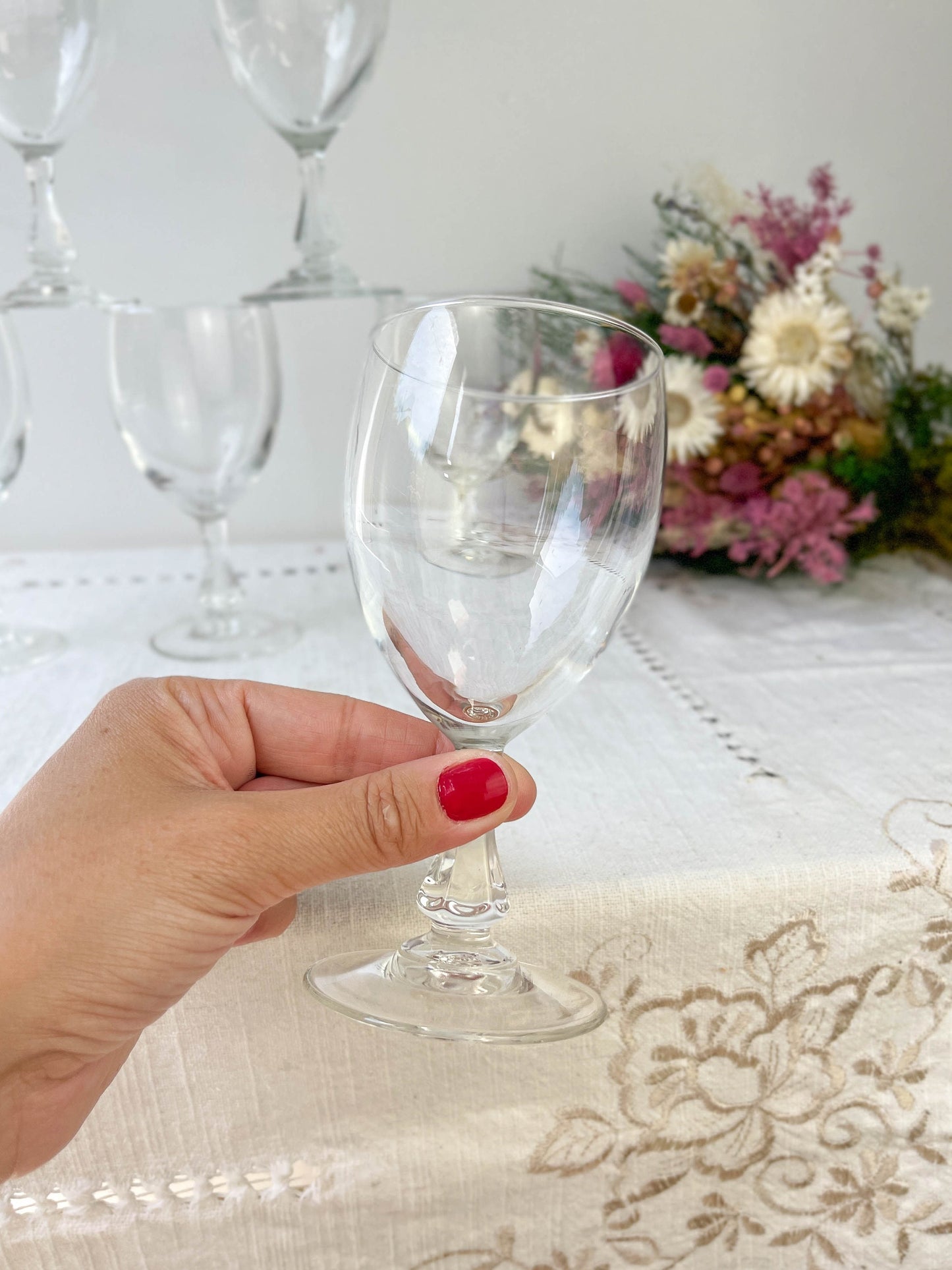 6 Verres à vin rouge vintage - violn.fr
