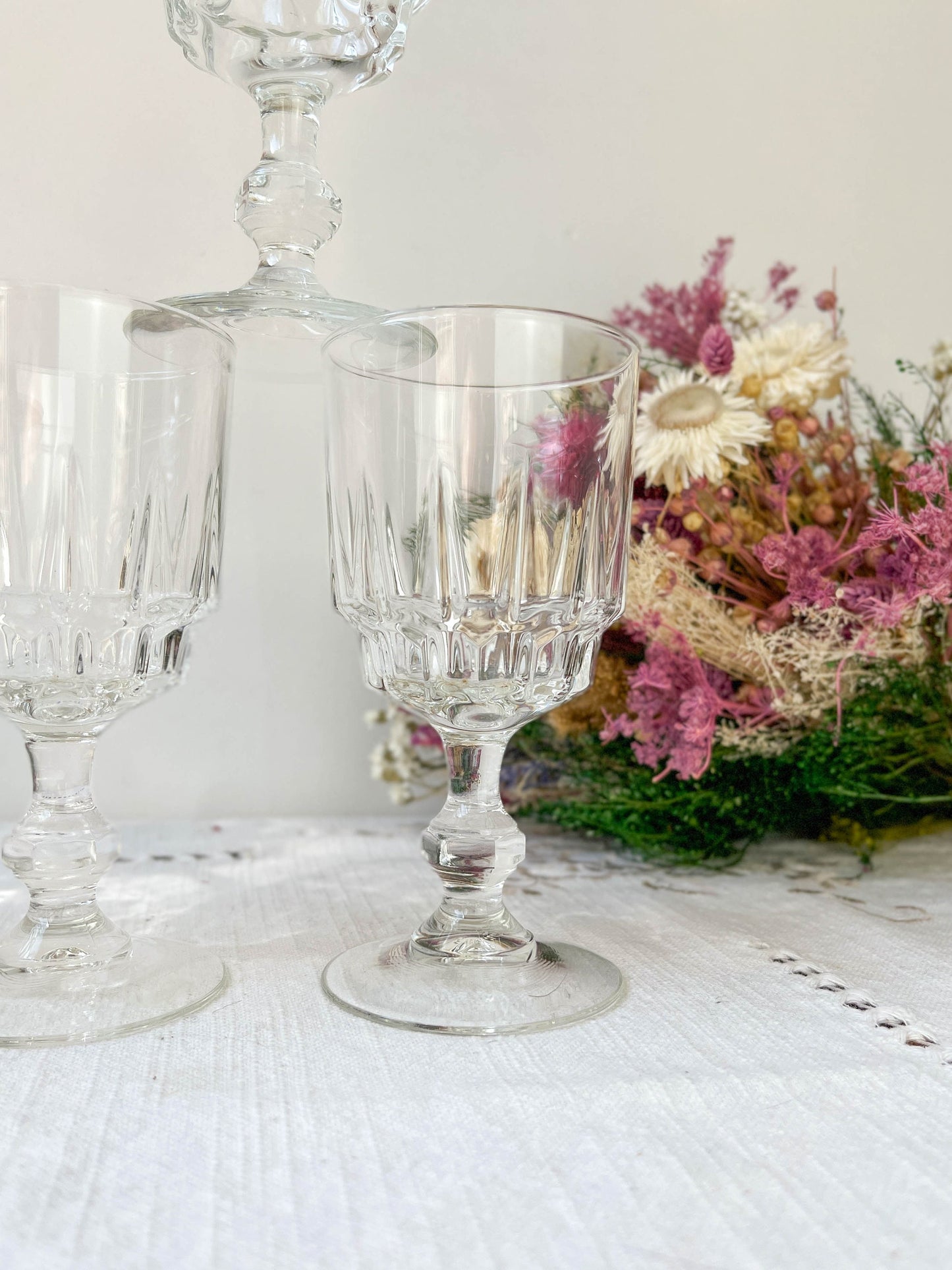 6 Verres à vin rouge LUMINARC modèle LANCE, 1970 - violn.fr