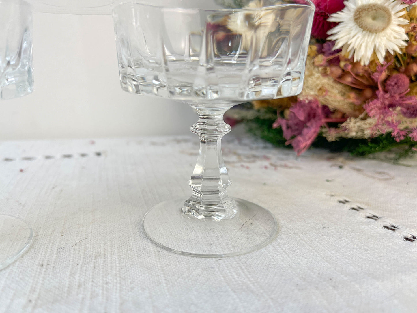 5 Coupes à liqueurs Cristal D'Arques modèle Louvre - violn.fr