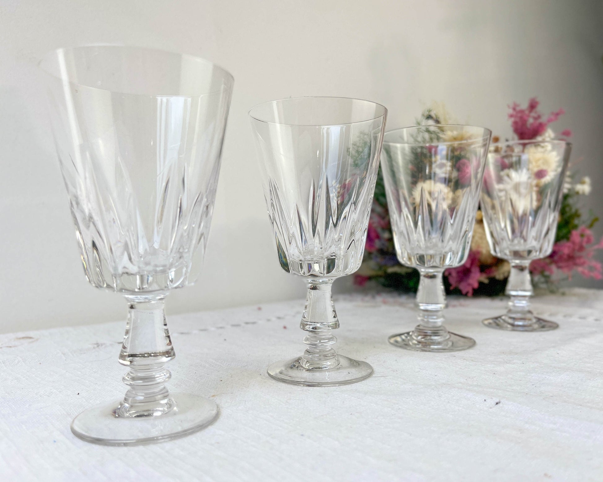 4 Verres à vin blanc vintage - violn.fr