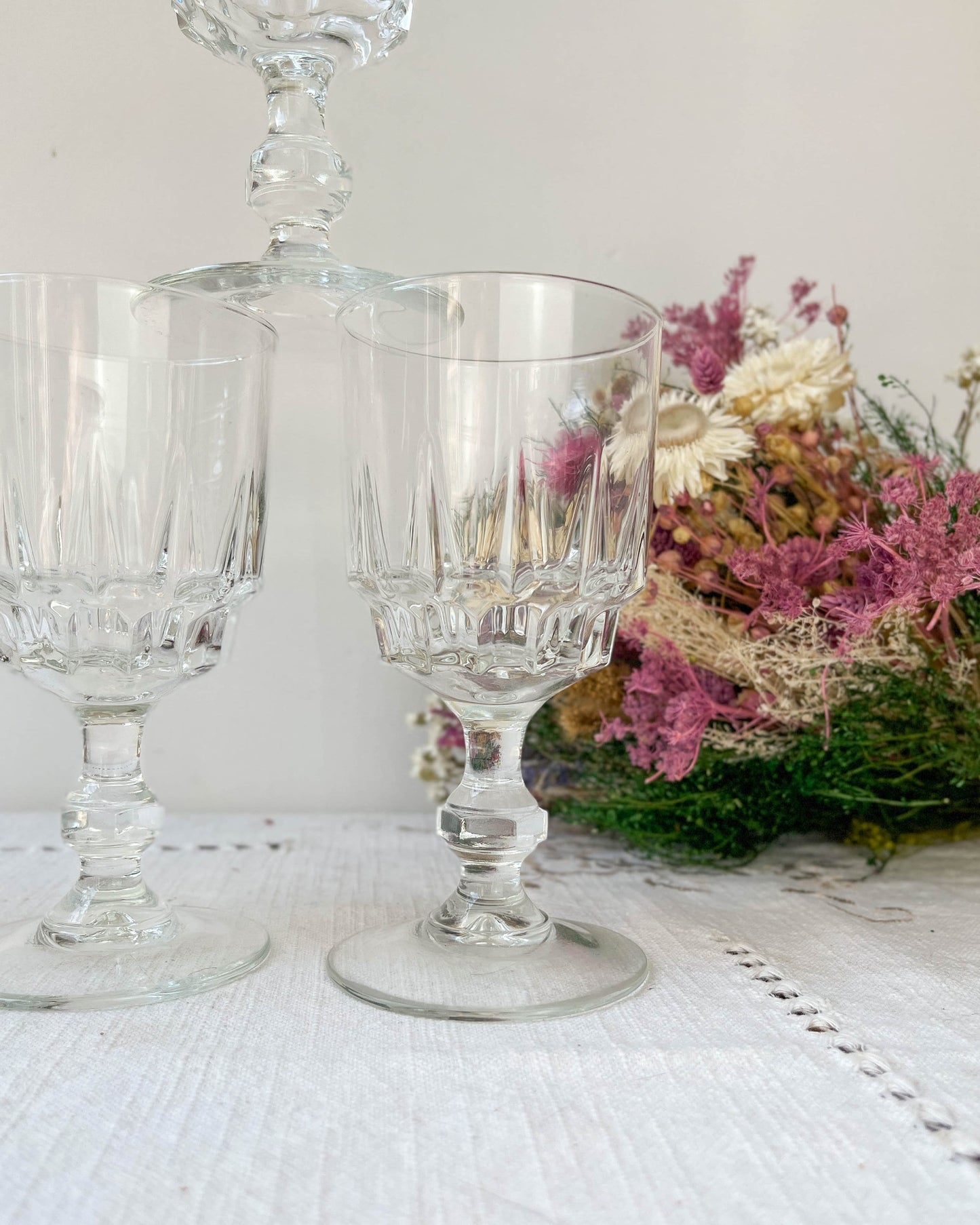6 verres à eau LUMINARC modèle LANCE, 1970 - violn.fr