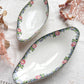 2 Raviers vintage en porcelaine DIGOIN SERREGUEMINES 3984 motif fleuri