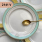 PETITE Assiette motif ligne vintage à l'unité