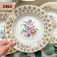 Assiette CREUSE PORCELAINE Fleurie vintage à l'unité