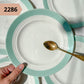 PETITE Assiette motif ligne vintage à l'unité