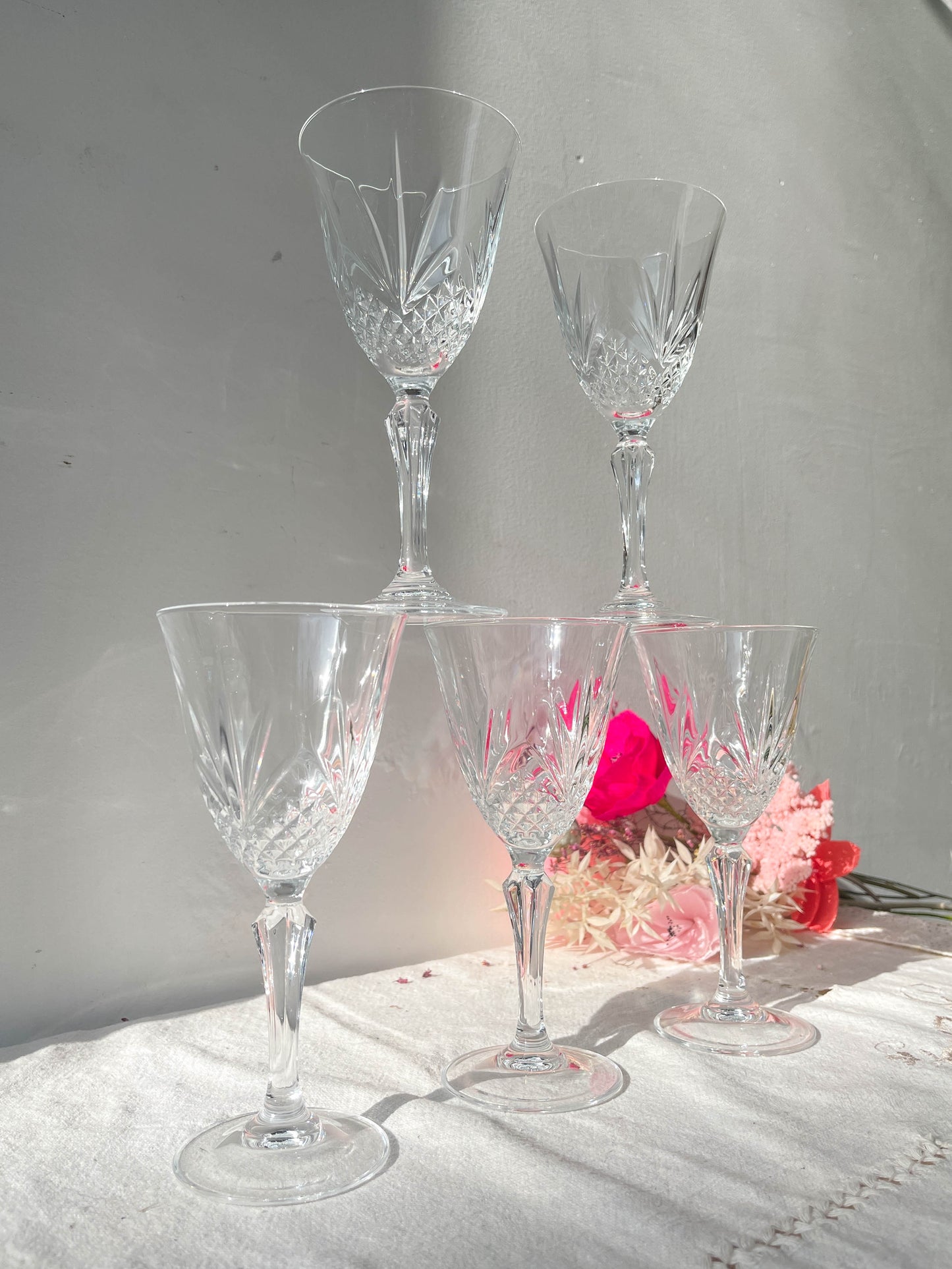 Verres à vin rouge Cristal D'Arques modèle MASQUERADE