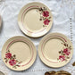 6 Petites assiettes vintage dépareillées motif fleuri - BADONVILLIER - STEULER - 1923