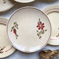 6 Petites assiettes vintage dépareillées motif fleuri - BADONVILLIER - STEULER - 1923