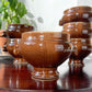 6 Bols à Soupe à l'Oignon Tête de Lion en Céramique Vintage Emile Henry - Marron, Made in France - zoom
6 Vintage Emile Henry Ceramic Lion Head Onion Soup Bowls - Brown, Made in France - Elegance and Tradition for your Recipes - zoom