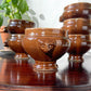 6 Bols à Soupe à l'Oignon Tête de Lion en Céramique Vintage Emile Henry - Marron, Made in France - détail
6 Vintage Emile Henry Ceramic Lion Head Onion Soup Bowls - Brown, Made in France - Elegance and Tradition for your Recipes - side view