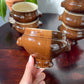 6 Bols à Soupe à l'Oignon Tête de Lion en Céramique Vintage Emile Henry - Marron, Made in France - dimension 1
6 Vintage Emile Henry Ceramic Lion Head Onion Soup Bowls - Brown, Made in France - Elegance and Tradition for your Recipes - size