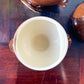 6 Bols à Soupe à l'Oignon Tête de Lion en Céramique Vintage Emile Henry - Marron, Made in France - interieur6 Vintage Emile Henry Ceramic Lion Head Onion Soup Bowls - Brown, Made in France - Elegance and Tradition for your Recipes - inside