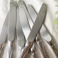 7 Couteaux vintages inox style Art déco made in France