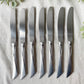 7 Couteaux vintages inox style Art déco made in France