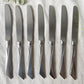 7 Couteaux vintages inox style Art déco made in France