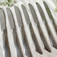 7 Couteaux vintages inox style Art déco made in France