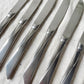7 Couteaux vintages inox style Art déco made in France