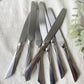 7 Couteaux vintages inox style Art déco made in France