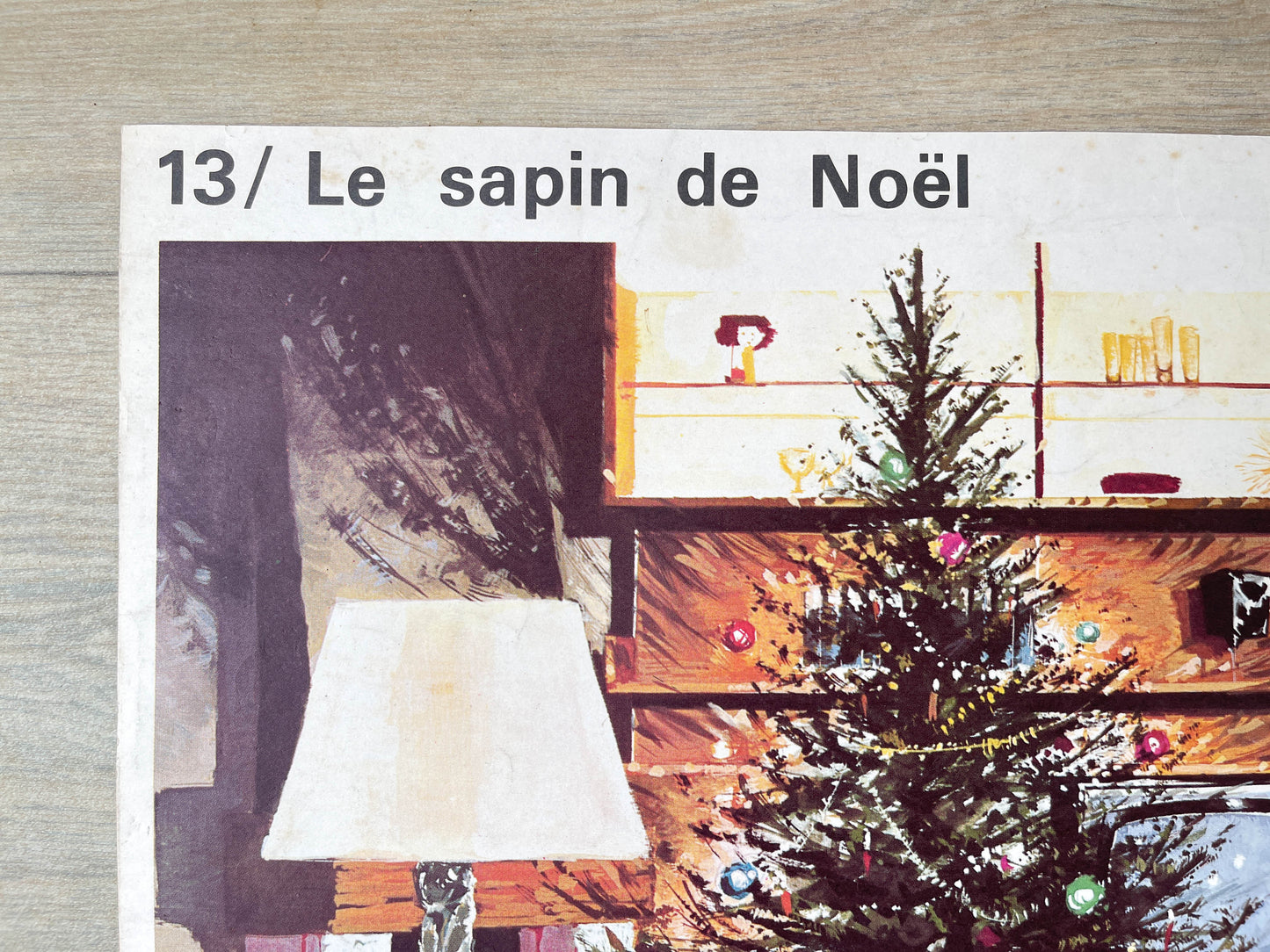 Affiche scolaire Jean est Malade / Le sapin de Noël par Yves Thos éditions Rossignol 1960 Français