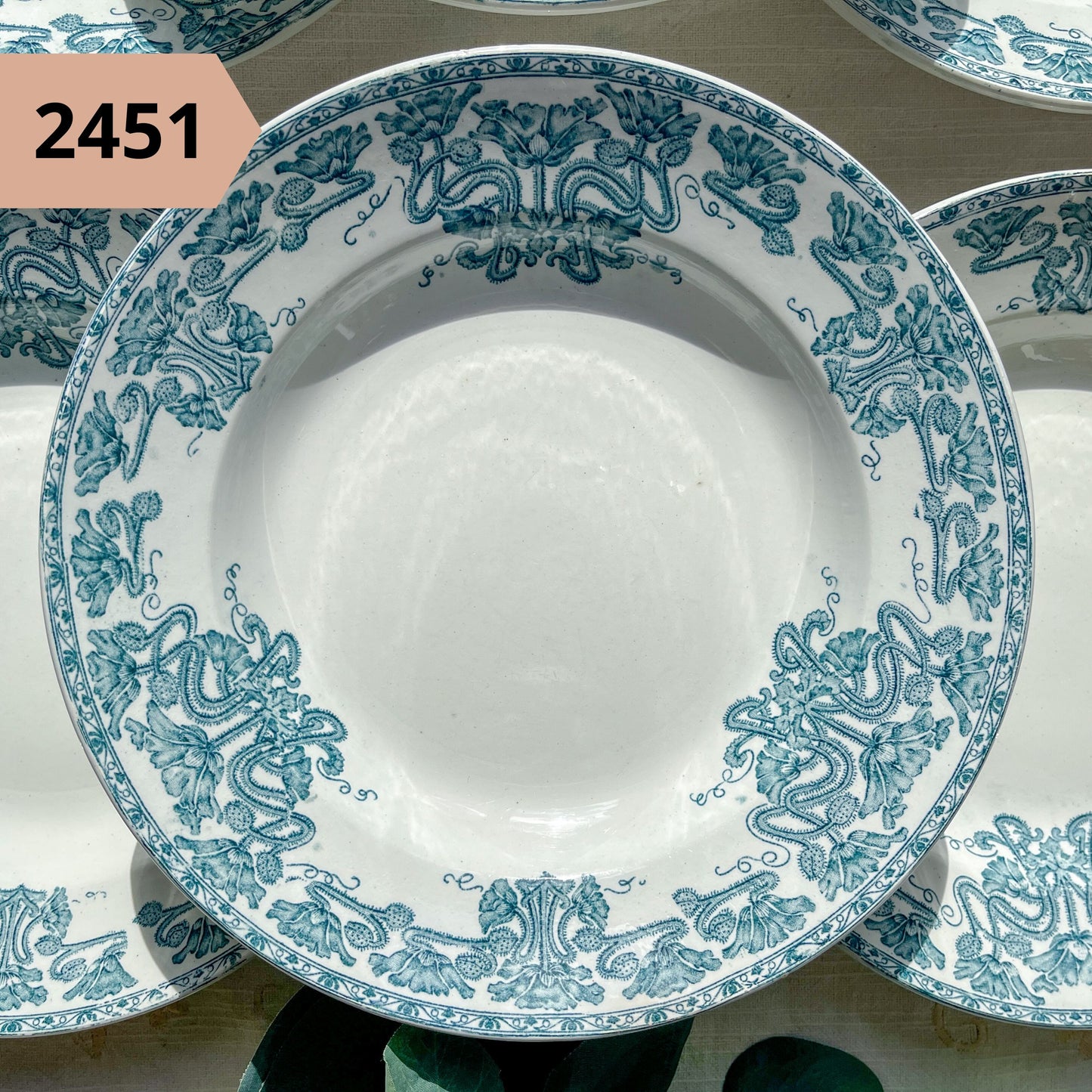 Assiette CREUSE Terre de Fer vintage à l'unité