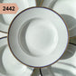 Assiette CREUSE vintage PORCELAINE blanche, dorée – vendue à l’UNITÉ