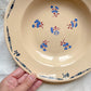 6 Assiettes creuses porcelaine vintage K&g Luneville "Flore" 1950s petites fleures bleues