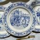 Lot de 7 Assiettes Plates Anciennes Faïence illustrée Gien