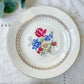 4 Assiettes plates en porcelaine vintage motif fleuri Sarreguemines 5261 -Vaisselle vintage fleurie -Vaisselle Française Assiettes-vintage