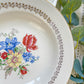 6 Assiettes creuses en porcelaine vintage motif fleuri Sarreguemines 5261 - Vaisselle vintage fleurie -Vaisselle Française Assiettes-vintage