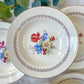 6 Assiettes creuses en porcelaine vintage motif fleuri Sarreguemines 5261 - Vaisselle vintage fleurie -Vaisselle Française Assiettes-vintage