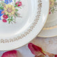 6 Assiettes plates en porcelaine vintage motif fleuri Sarreguemines 5261 -Vaisselle vintage fleurie -Vaisselle Française Assiettes-vintage