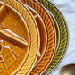 6 Assiettes à fondue vintage en céramique SARREGUEMINES France 1970