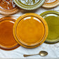 6 Assiettes à fondue vintage en céramique SARREGUEMINES France 1970