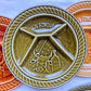 6 Assiettes à fondue vintage en céramique SARREGUEMINES France 1970