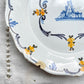 Ancienne Assiette Faïence Française XVIIIème NEVERS motif paysage