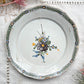 Ancienne Assiette Faïence Française XVIIIème NEVERS motif fleuri