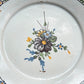 Ancienne Assiette Faïence Française XVIIIème NEVERS motif fleuri